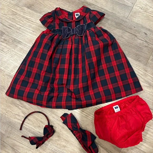 open lace back dress Janie and Jack Womens Green Plaid Dress (Toddler/Little Kids/Big Kids)  Green 5 Little Kid One Size: Clothing, Shoes & Jewelry